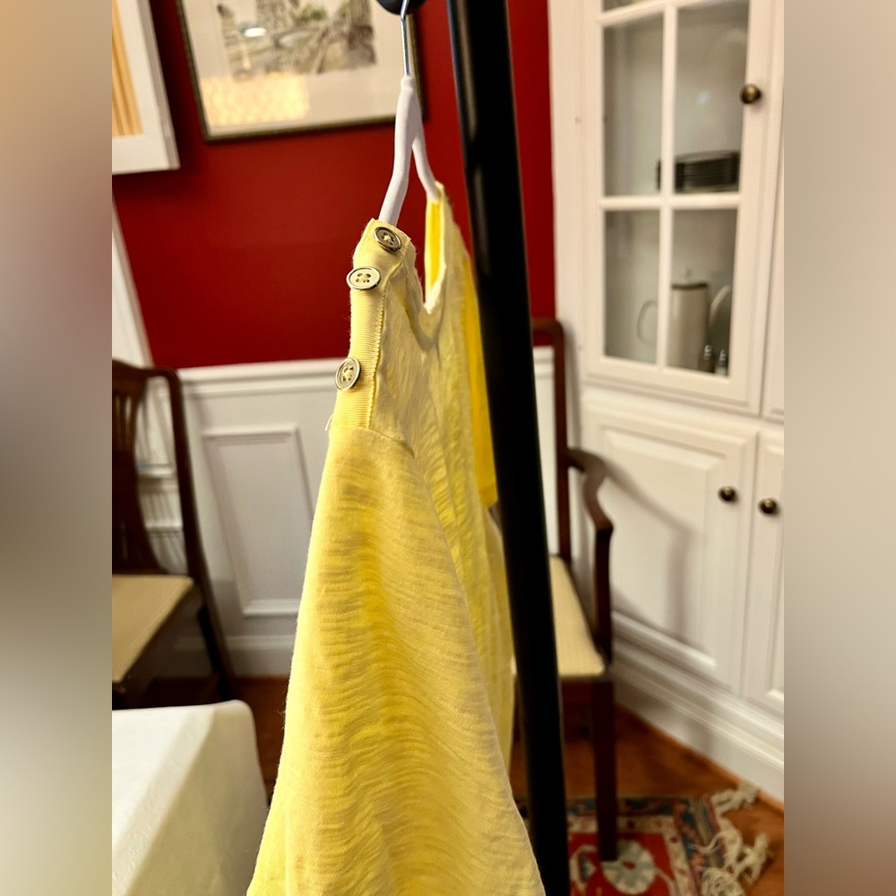 Talbots Sunny Yellow Short Sleeve Tee - Picture 3 of 8